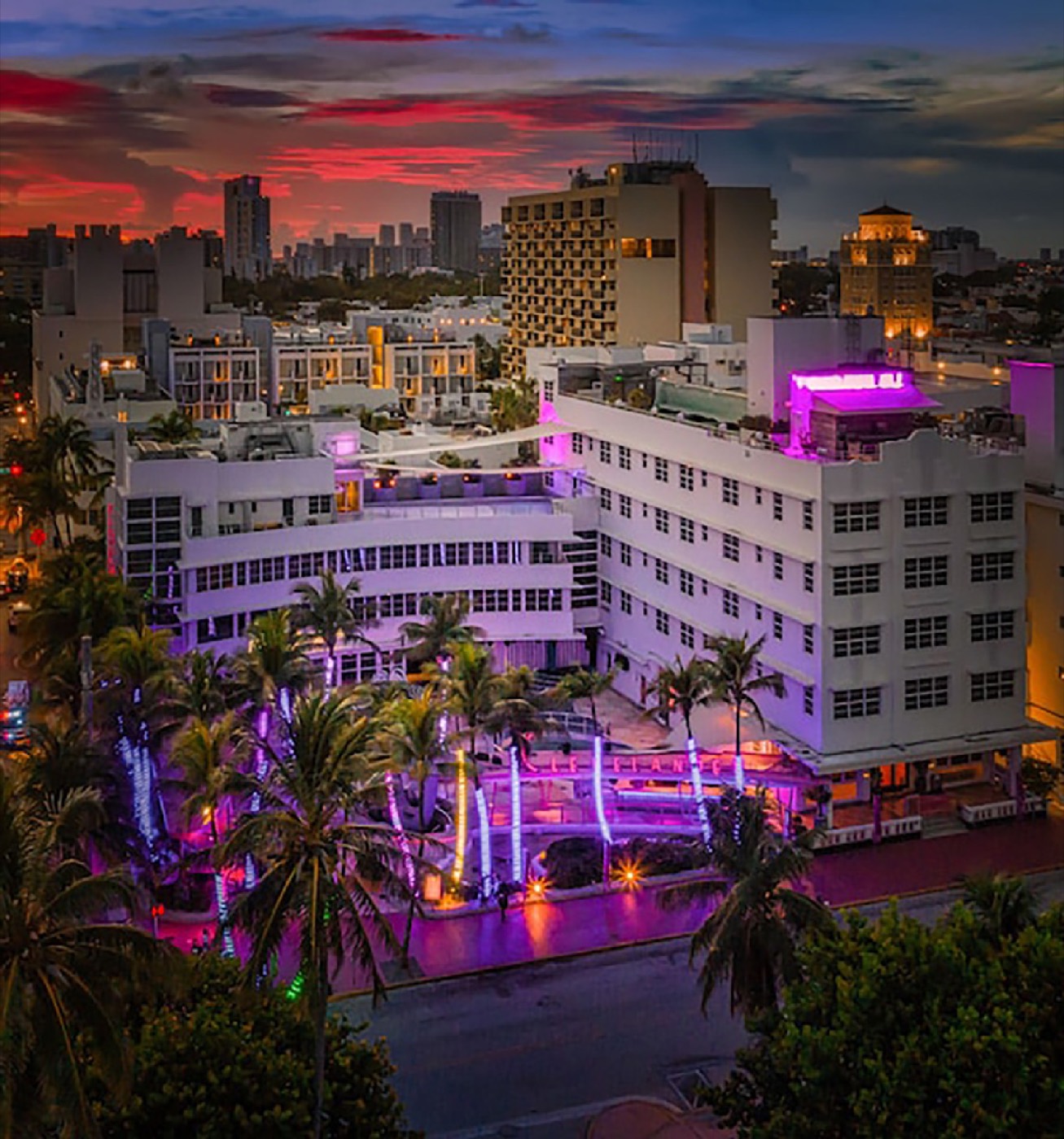 The Clevelander at night
